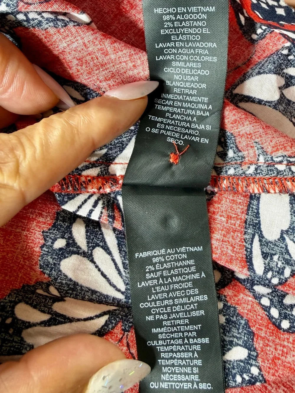 Kate Spade New York Red Floral Ruffle-Trim Mini Dress Size Medium